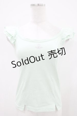 画像: Emily Temple cute / シャンデリア刺繍フリルキャミ  ミント H-25-10-11-002-ET-TO-KB-ZH