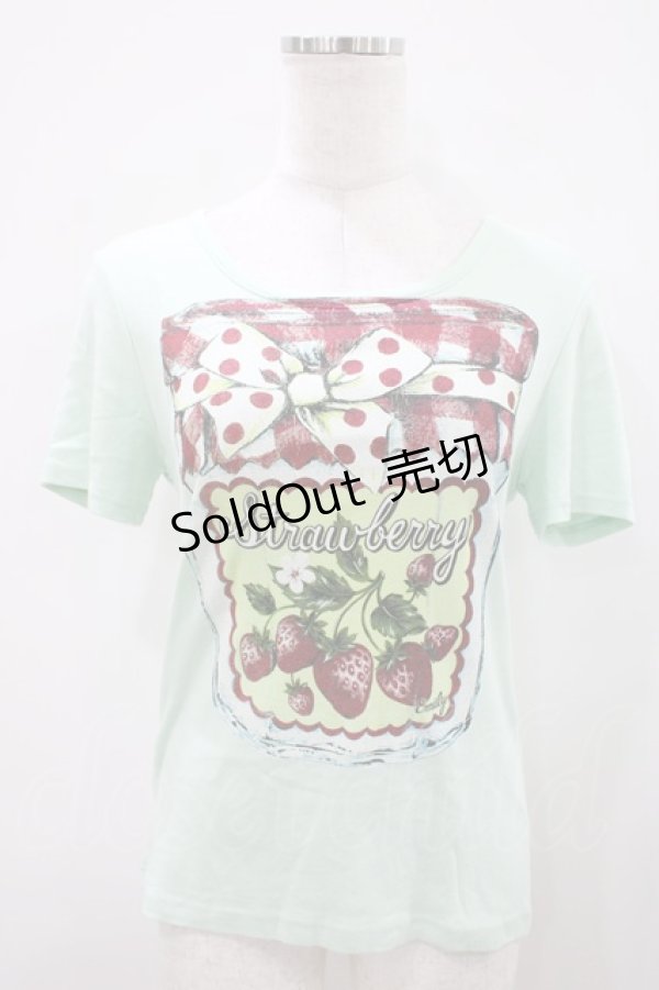 画像1: Emily Temple cute / ジャム瓶カットソー  ミント H-25-10-11-021-ET-TO-KB-ZH (1)