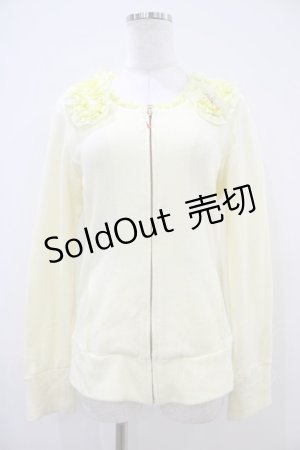 画像: Emily Temple cute / 裏毛フリルZIPブルゾン  イエロー H-25-10-12-047-ET-JA-KB-ZH