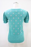 画像2: Emily Temple cute / ラメ水玉ニットカーディガン  グリーン H-25-10-12-054-ET-TO-KB-ZH (2)
