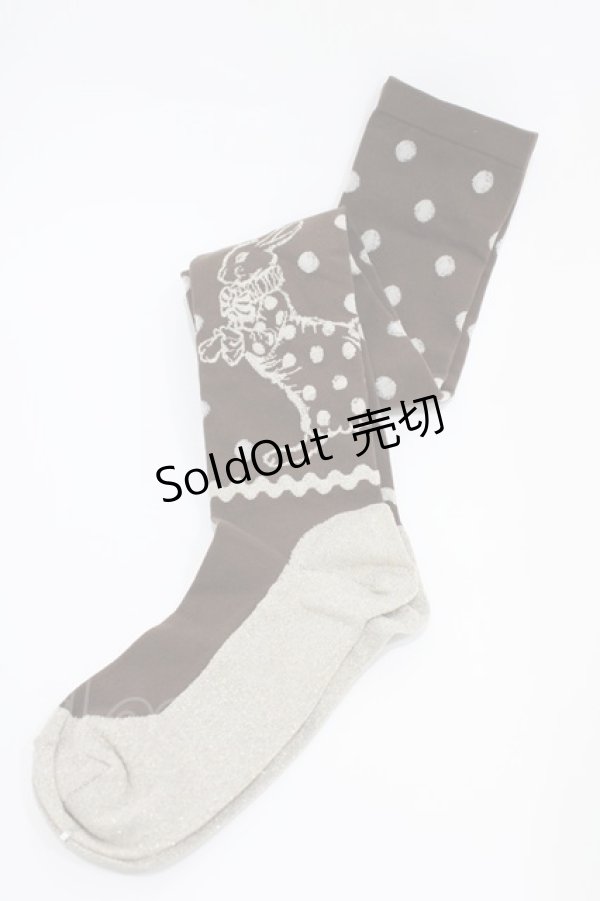 画像1: Emily Temple cute / フォレストドットニーソックス  チャ H-25-10-12-008-ET-ZA-KB-ZH (1)