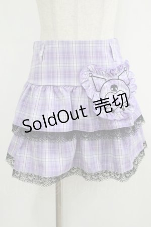 画像: QOOZA / Kuromi mini skirt  ラベンダー H-25-10-12-1041-PU-SK-KB-ZS
