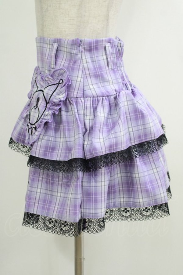 画像2: QOOZA / Kuromi mini skirt  ラベンダー H-25-10-12-1043-PU-SK-KB-ZI (2)