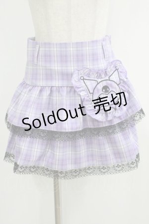 画像: QOOZA / Kuromi mini skirt  ラベンダー H-25-10-12-1047-PU-SK-KB-ZI