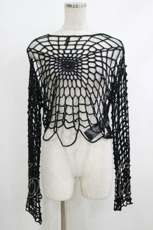 画像: KILL STAR / Night Trap Sweater L ブラック H-25-10-12-1056-SL-TO-KB-ZH