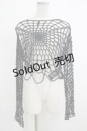 画像: KILL STAR / Night Trap Sweater L ブラック H-25-10-12-1056-SL-TO-KB-ZI