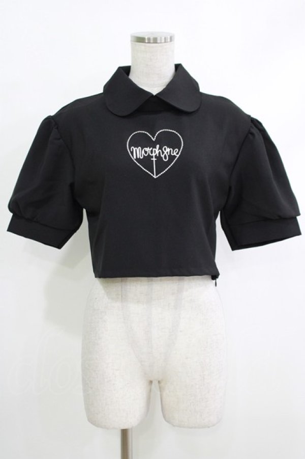 画像1: MORPH8NE / Brooke's top L ブラック H-25-10-12-1057-PU-TO-KB-ZT454 (1)