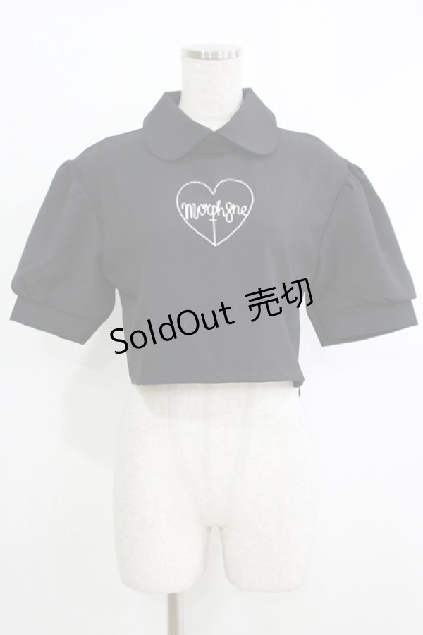 画像1: 【SALE】MORPH8NE / Brooke's top L ブラック H-25-10-12-1057-PU-TO-KB-ZT454 (1)