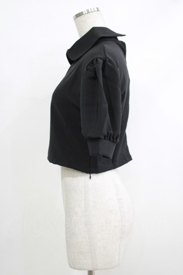 画像2: MORPH8NE / Brooke's top L ブラック H-25-10-12-1057-PU-TO-KB-ZT454 (2)