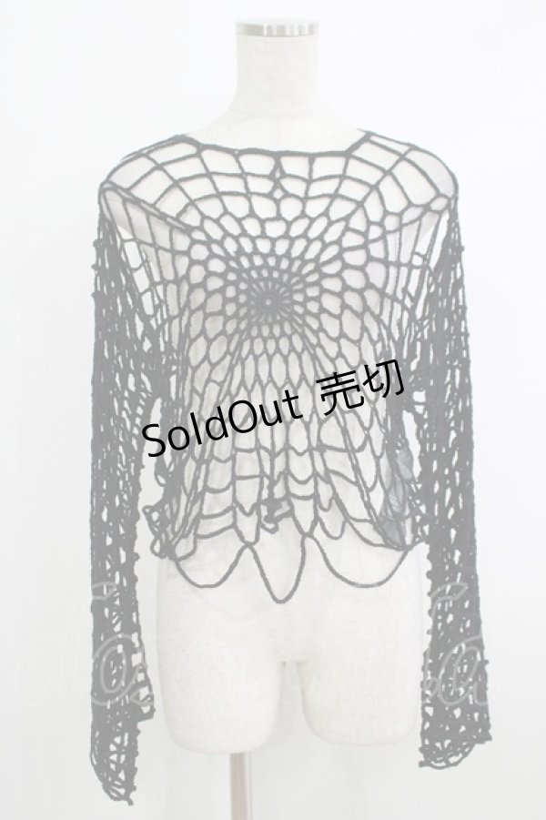 画像1: KILL STAR / Night Trap Sweater L ブラック H-25-10-12-1060-SL-TO-KB-OS (1)