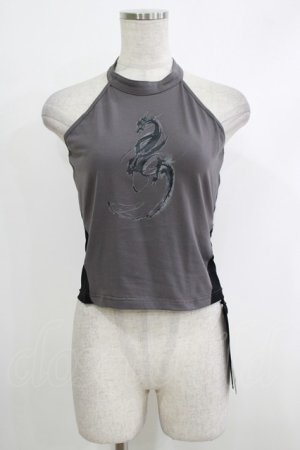 画像: PUNK RAVE / Reversible printed vest M-L ブラック×グレー H-25-10-12-1061-PU-TO-KB-ZH