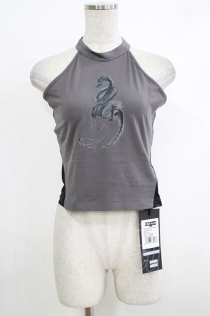 画像: PUNK RAVE / Reversible printed vest M-L ブラック×グレー H-25-10-12-1064-PU-TO-KB-ZH