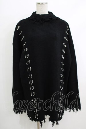 画像: KILL STAR / Daith Knit Sweater S ブラック H-25-10-12-1065-SL-TO-KB-ZH