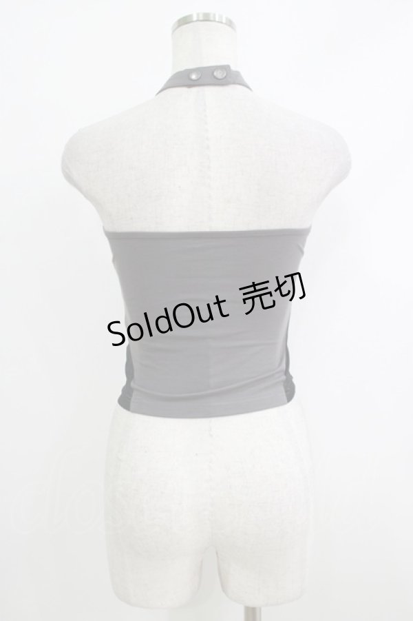 画像3: PUNK RAVE / Reversible printed vest XS-S ブラック×グレー H-25-10-12-1066-PU-TO-KB-ZH (3)