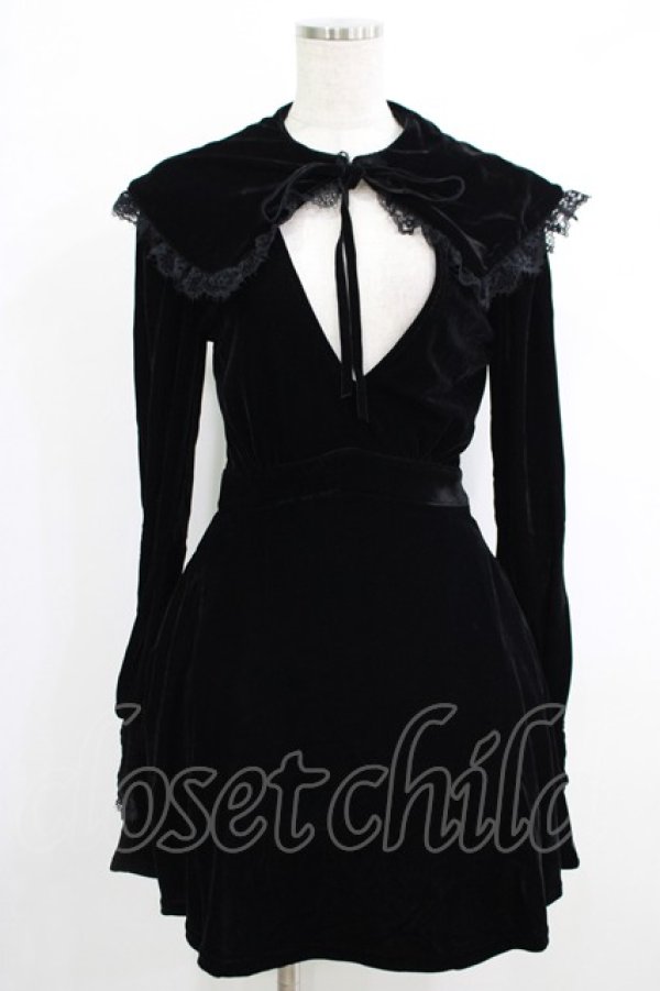 画像1: KILL STAR / Emilee Emilee Collar Dress XS ブラック H-25-10-12-1007-SL-OP-KB-ZH (1)