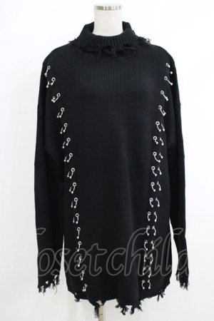 画像: KILL STAR / Daith Knit Sweater S ブラック H-25-10-12-1067-SL-TO-KB-ZH