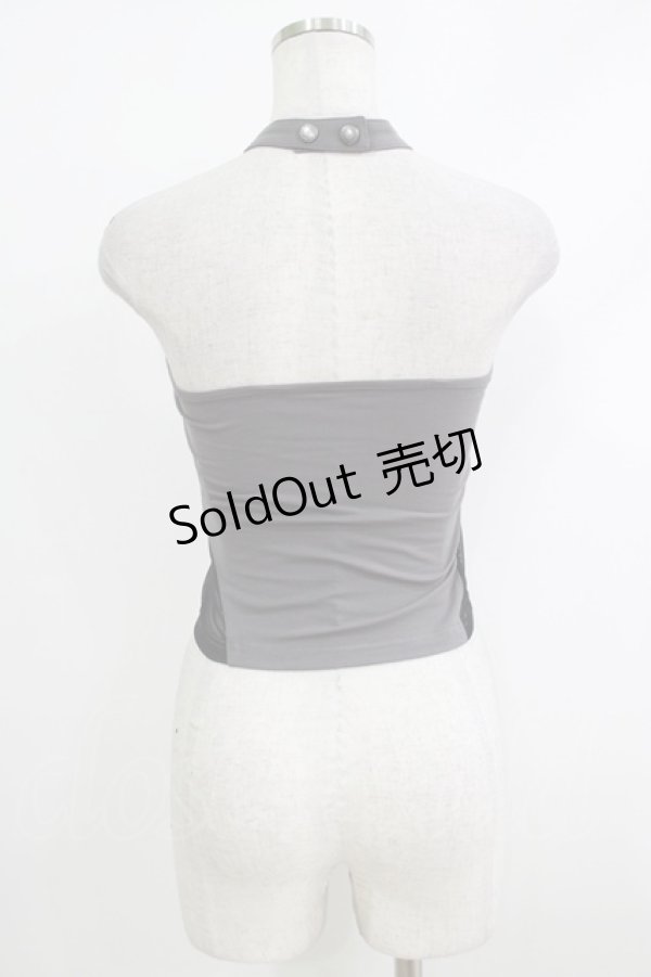 画像3: PUNK RAVE / Reversible printed vest XS-S ブラック×グレー H-25-10-12-1068-PU-TO-KB-ZT407 (3)