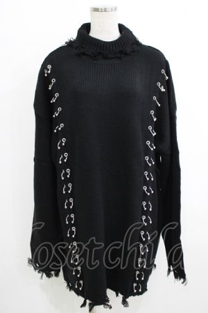 画像: KILL STAR / Daith Knit Sweater S ブラック H-25-10-12-1069-SL-TO-KB-ZH