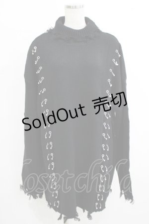 画像: KILL STAR / Daith Knit Sweater S ブラック H-25-10-12-1069-SL-TO-KB-OS