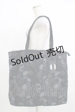 画像: KILL STAR / Dark And Doomed Beach Bag  ブラック H-25-10-12-1073-SL-BG-KB-ZH
