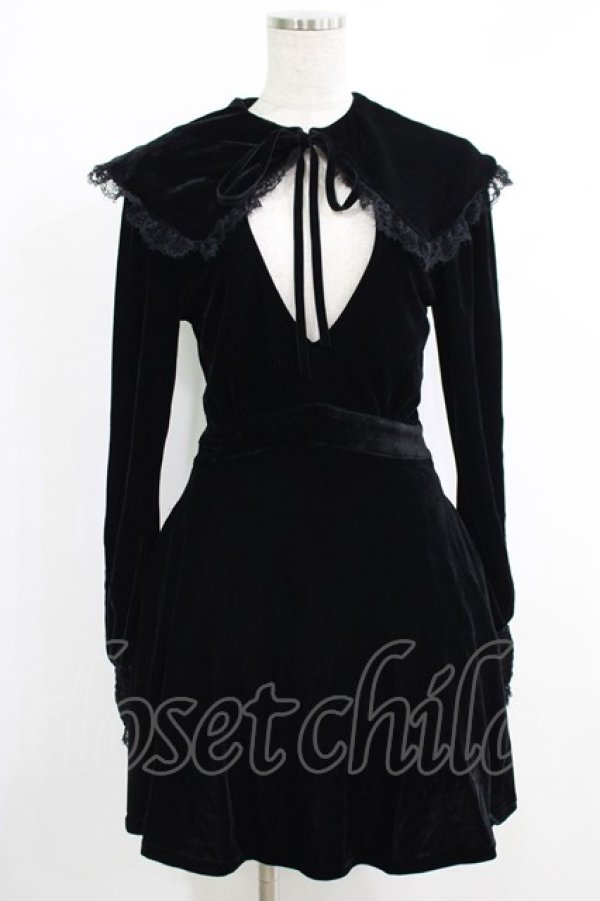 画像1: KILL STAR / Emilee Emilee Collar Dress XS ブラック H-25-10-12-1011-SL-OP-KB-ZH (1)