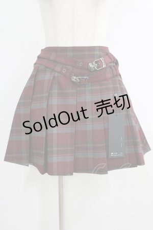 画像: KILL STAR / SABLE RIOT SKIRT レッド L H-25-10-12-1002-SL-SK-KB-ZH