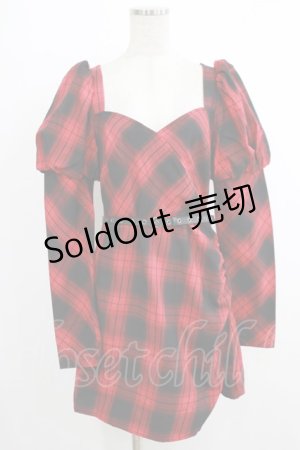画像: PUNK RAVE / Miriam dress M レッド H-25-10-12-1022-PU-OP-KB-ZH