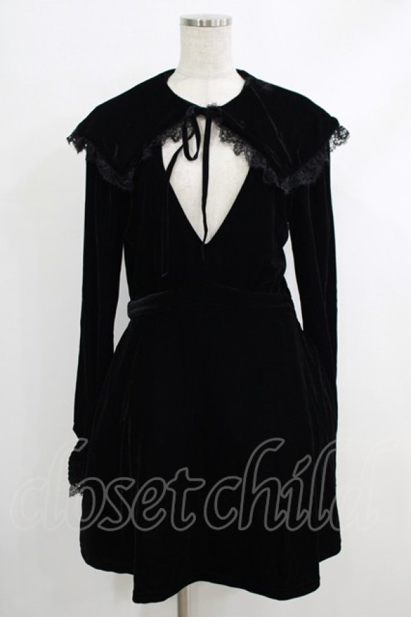 画像1: KILL STAR / Emilee Emilee Collar Dress M ブラック H-25-10-12-1003-SL-OP-KB-ZH (1)
