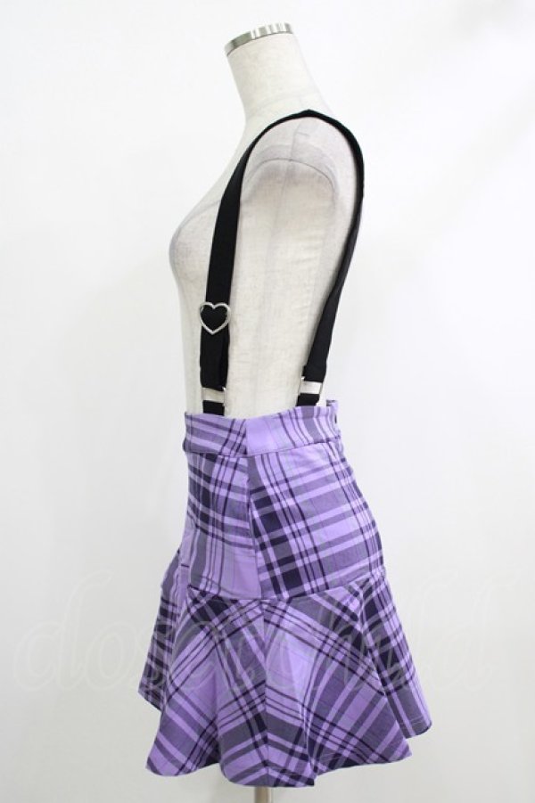 画像2: KILL STAR / School Dayz Skirt XS パープル H-25-10-12-1029-SL-SK-KB-ZH (2)