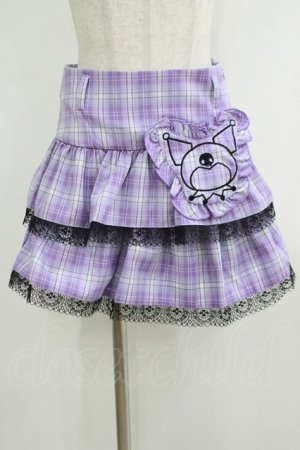 画像: QOOZA / Kuromi mini skirt  ラベンダー H-25-10-12-1030-PU-SK-KB-ZH