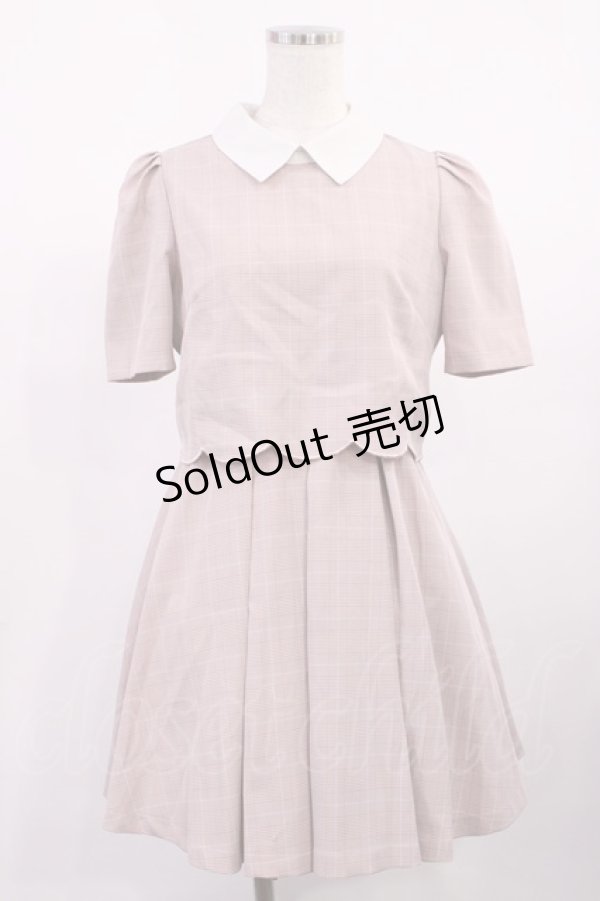 画像1: Rojita / ホワイトカラーワンピース Free ピンク H-25-10-13-004-LO-OP-NS-ZH (1)