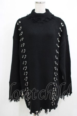 画像: KILL STAR / Daith Knit Sweater XS ブラック H-25-10-13-1032-SL-TO-KB-ZH