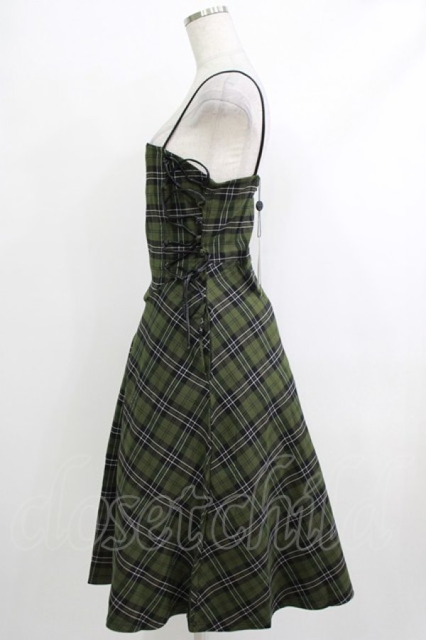 画像2: KILL STAR / Elyswyth Dress S グリーン H-25-10-13-1004-SL-OP-KB-ZH (2)