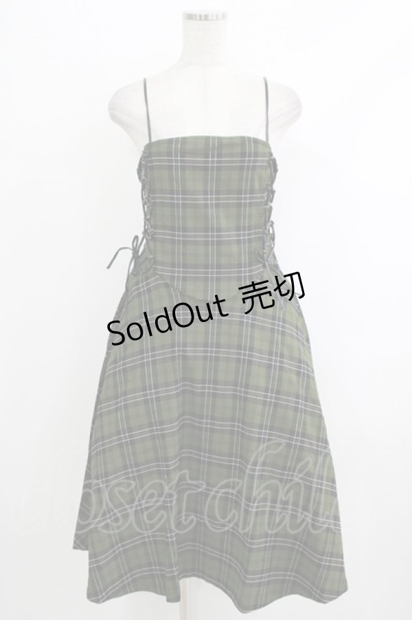 画像1: KILL STAR / Elyswyth Dress S グリーン H-25-10-13-1005-SL-OP-KB-ZH (1)