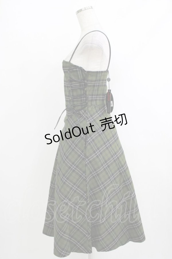 画像2: KILL STAR / Elyswyth Dress S グリーン H-25-10-13-1005-SL-OP-KB-ZH (2)