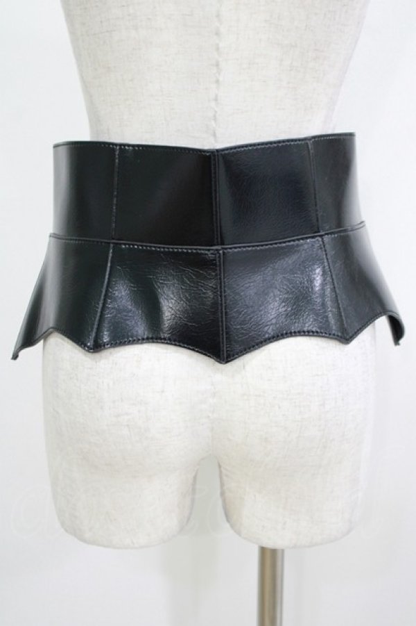 画像2: KILL STAR / Wetland Bat Peplum Corset ML ブラック H-25-10-13-1052-SL-ZA-KB-ZH (2)