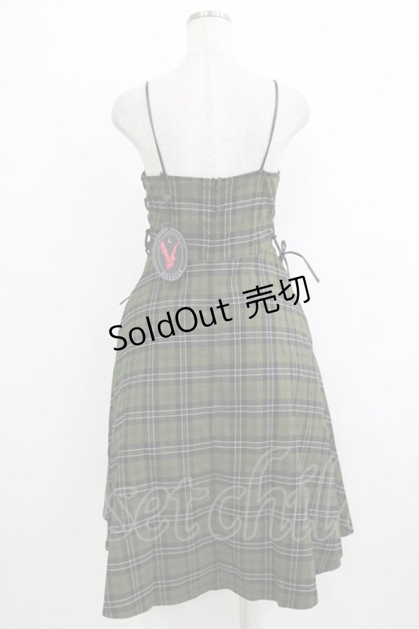 画像3: KILL STAR / Elyswyth Dress S グリーン H-25-10-13-1005-SL-OP-KB-ZH (3)