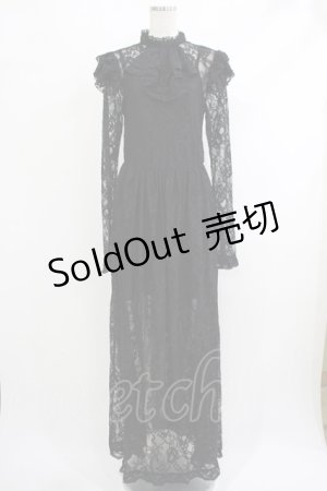 画像: KILL STAR / Enmity Maxi Dress S ブラック H-25-10-13-1006-SL-OP-KB-ZY