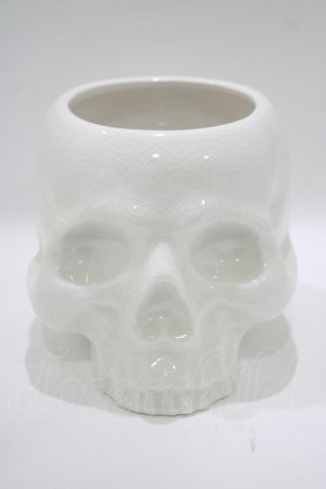 画像: KILL STAR / CRANIUM PLANTER  ホワイト H-25-10-13-1070-SL-ZA-KB-ZH