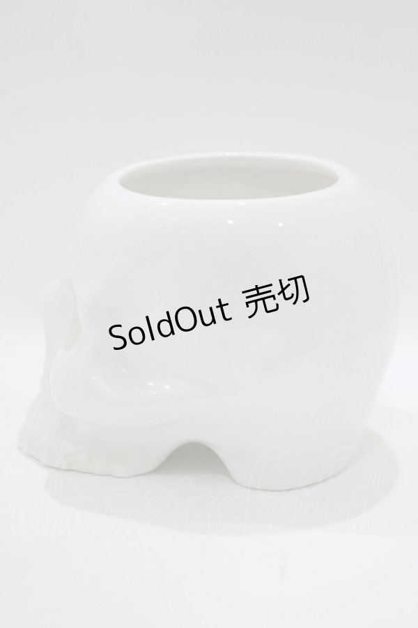 画像2: 【SALE】KILL STAR / CRANIUM PLANTER  ホワイト H-25-10-13-1070-SL-ZA-KB-ZT-W005 (2)