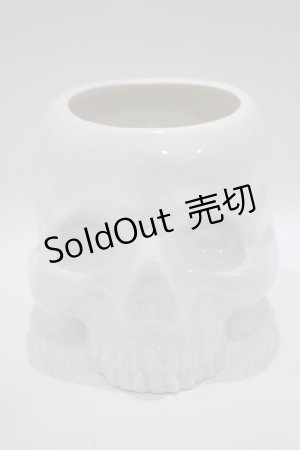 画像: KILL STAR / CRANIUM PLANTER  ホワイト H-25-10-13-1071-SL-ZA-KB-ZT-W005