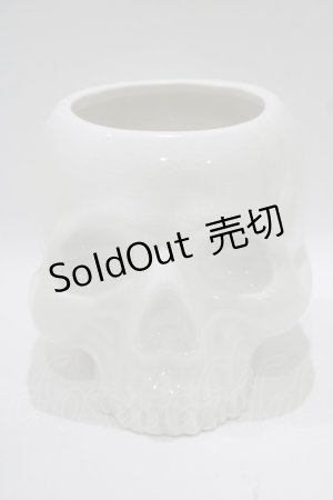 画像: KILL STAR / CRANIUM PLANTER  ホワイト H-25-10-13-1072-SL-ZA-KB-ZT-W005