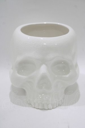 画像: KILL STAR / CRANIUM PLANTER  ホワイト H-25-10-13-1073-SL-ZA-KB-ZH