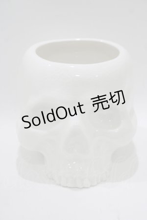 画像: KILL STAR / CRANIUM PLANTER  ホワイト H-25-10-13-1073-SL-ZA-KB-ZT-W005
