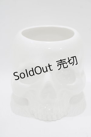 画像: KILL STAR / CRANIUM PLANTER  ホワイト H-25-10-13-1074-SL-ZA-KB-ZH