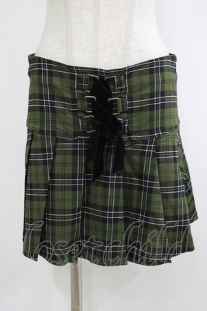 画像: KILL STAR / Dark Canopy Pleated Skirt M グリーン H-25-10-13-1007-SL-SK-KB-ZH