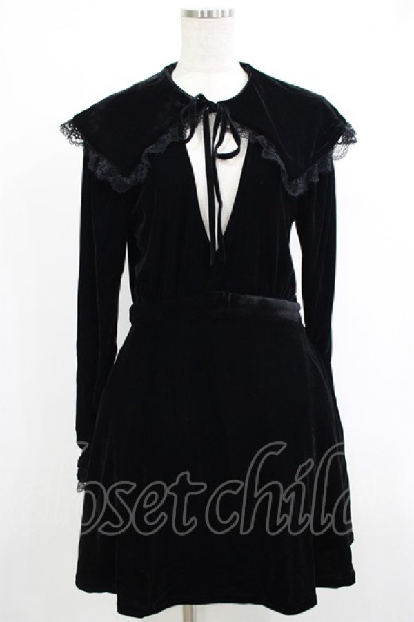 画像1: KILL STAR / Emilee Emilee Collar Dress M ブラック H-25-10-13-1011-SL-OP-KB-ZY (1)