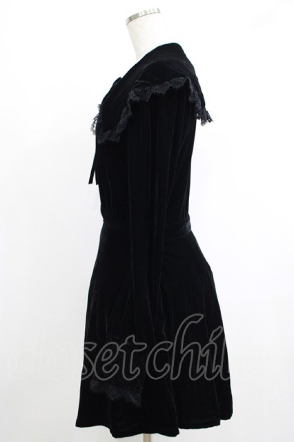 画像2: KILL STAR / Emilee Emilee Collar Dress M ブラック H-25-10-13-1011-SL-OP-KB-ZY (2)