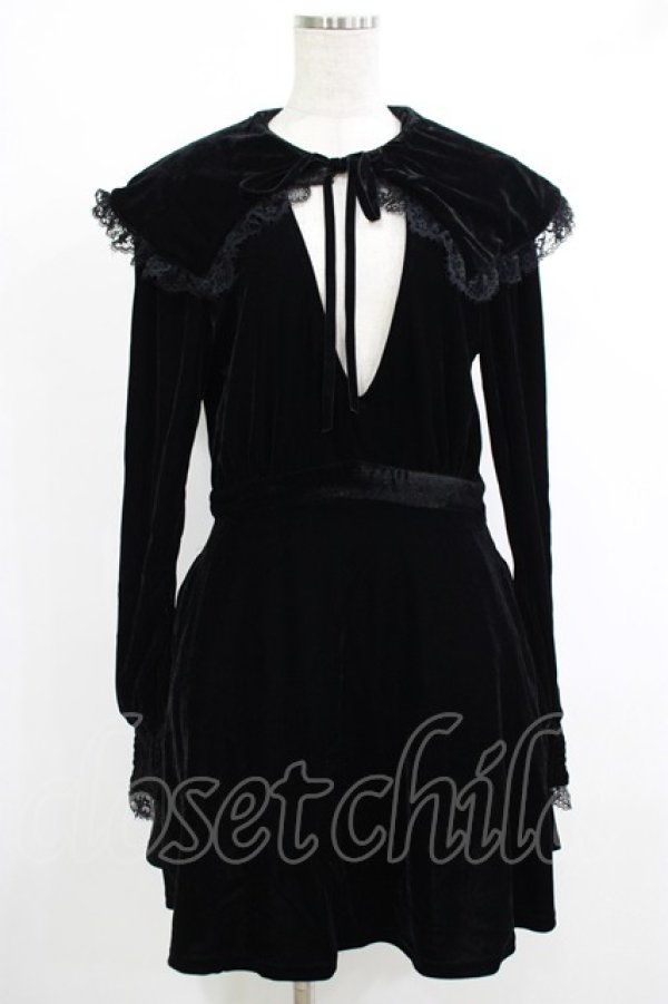 画像1: KILL STAR / Emilee Emilee Collar Dress M ブラック H-25-10-13-1012-SL-OP-KB-ZH (1)
