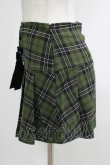 画像2: KILL STAR / Dark Canopy Pleated Skirt XS グリーン H-25-10-13-1015-SL-SK-KB-ZY (2)
